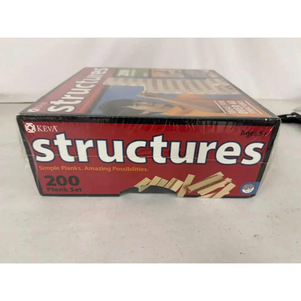 KEVA Structures 200 Plank Set New Sealed Building Blocks Educational Toy Ages 5+